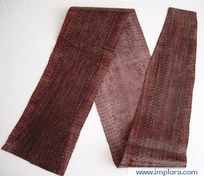 Snakeskins Implora Brown Cobra Snakeskin Garment Quality