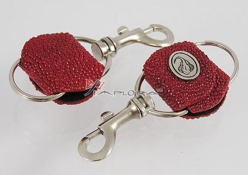 Leather Red Stingray Keyholder