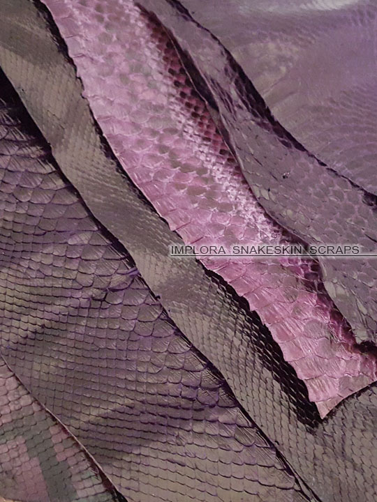 Snakeskin Scraps Purple Violet Assorted Color
