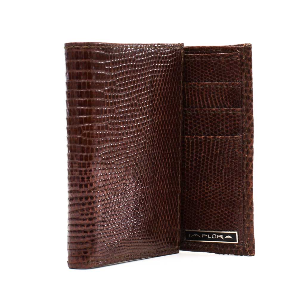 Implora Brown Monitor LizardTrifold Wallet