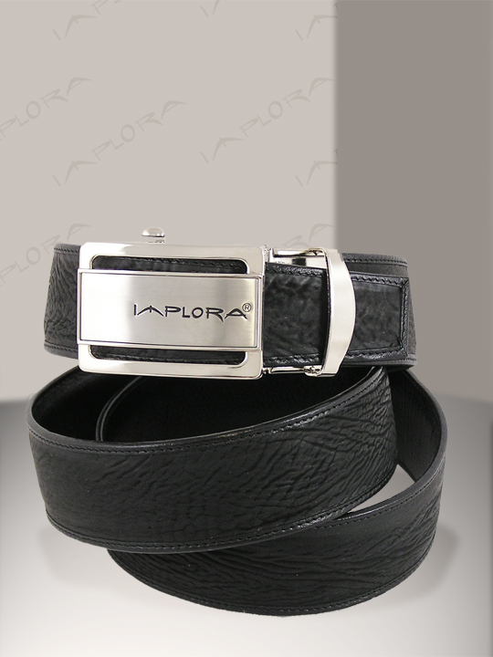 Shark Leathers Implora Black Shark Skin Belt 1.5W