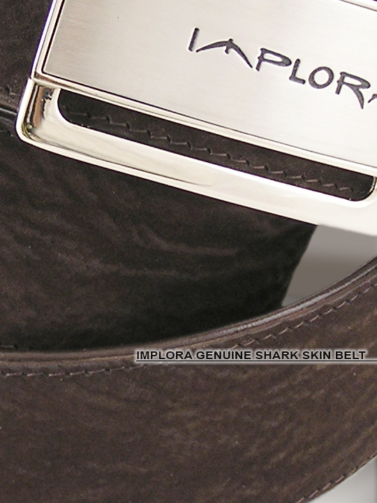 Implora Brown Shark Skin Belt 1.5W