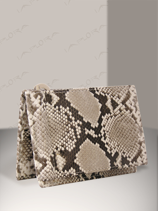 Snakeskins Implora Natural Python Wallet Money Clip w/ID