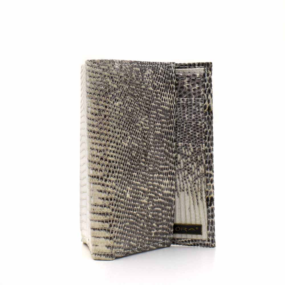 Implora Natural Lizard Trifold Wallet w/ID, Belly