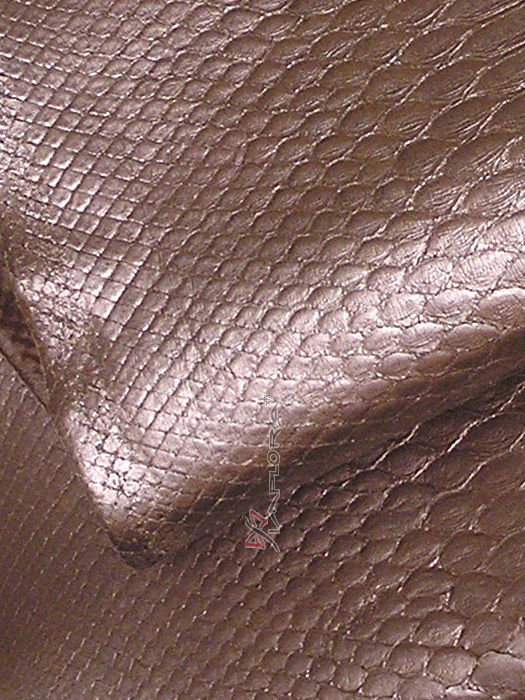 Solid Bronze Metallic Python Snakeskin Belly
