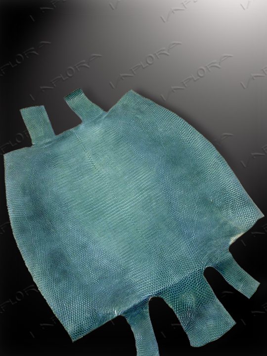 Leather Implora Green Monitor Lizard Skin, Belly