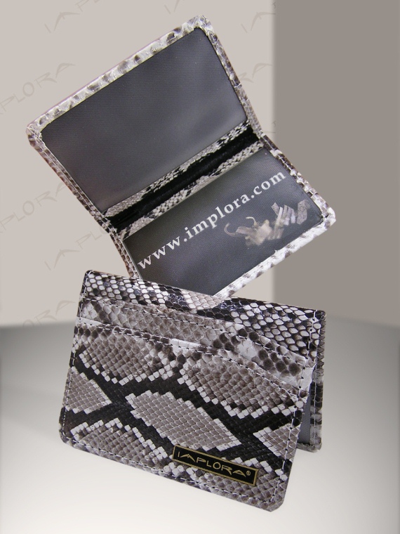 Snakeskins Implora Natural Python Card Wallet 