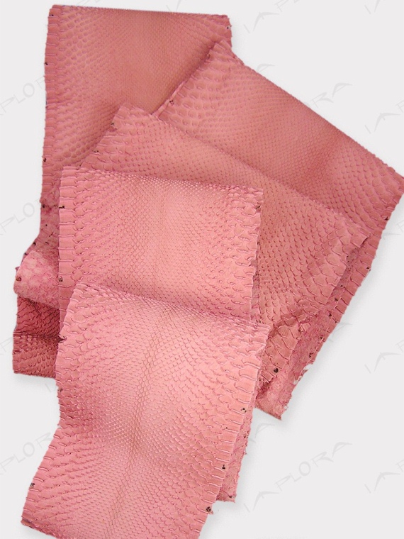 Snakeskins Implora Solid Pink Python Snakeskin