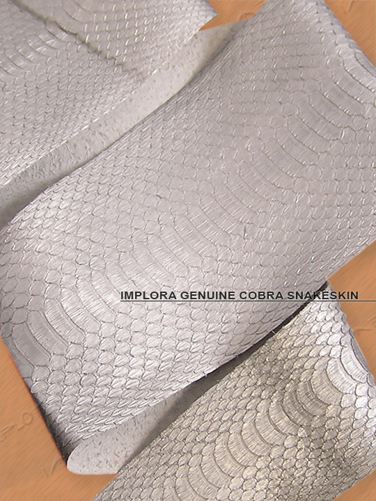 Implora Silver Cobra Snakeskin Belly
