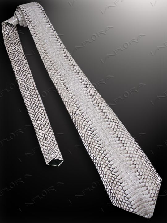 Snakeskins Implora Natural Cobra Belly Snake Skin Tie