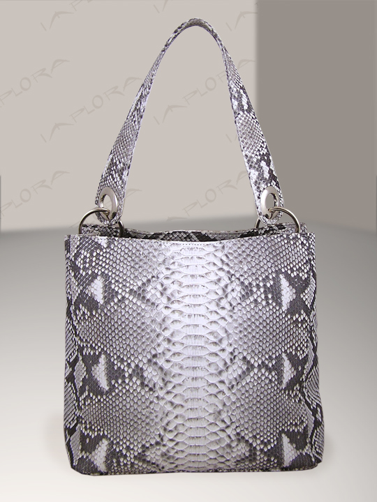 Leather Implora Natural Python Snake Skin Soho Bag