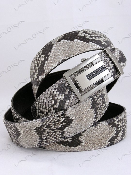 Leather Implora Natural Python Snakeskin Belt XXL