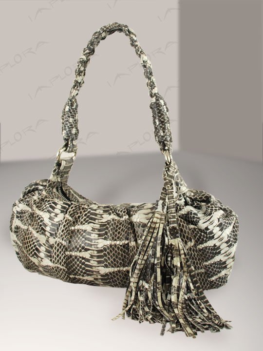 Leather Implora Natural Mangrove Mini Hobo Bag