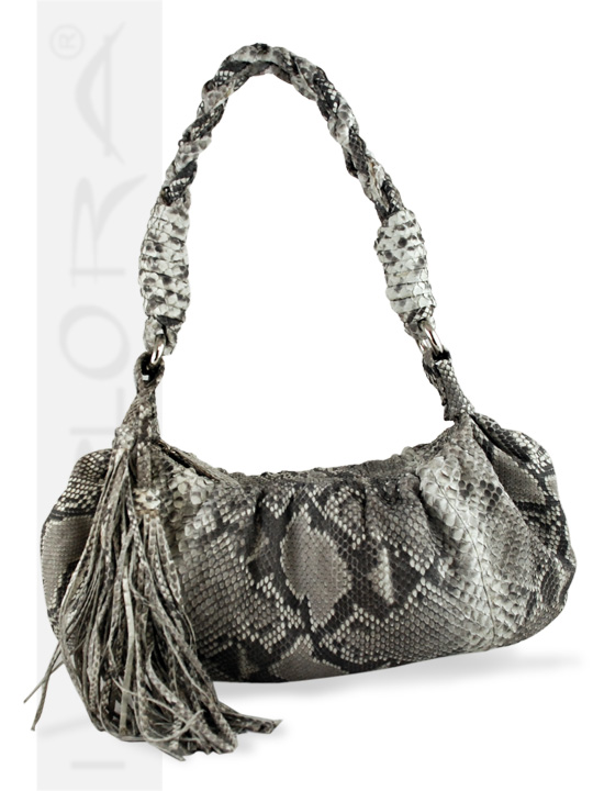Leather Implora Natural Python Mini Hobo Bag