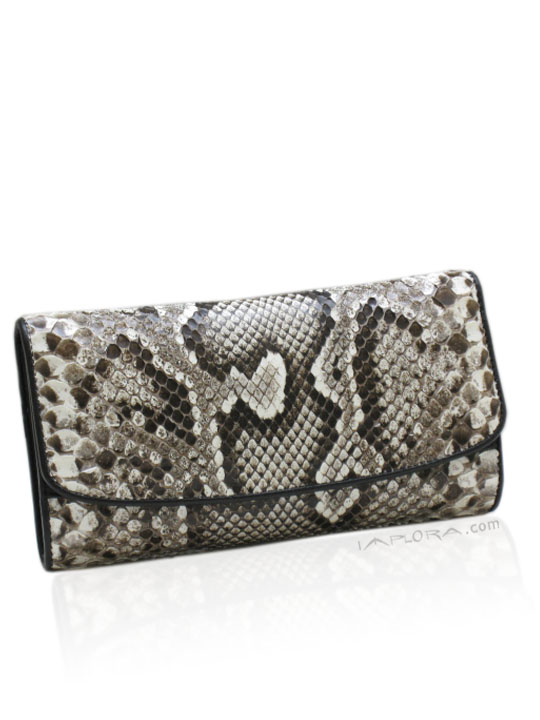Snakeskins Implora Natural Burmese Python Lady Purse