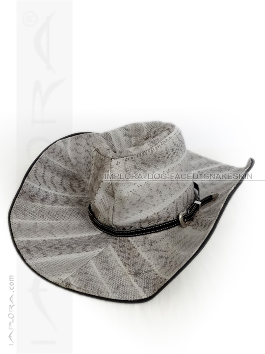 Leather Snakeskin Cowboy Hat Dog-Faced Snake Home Decor