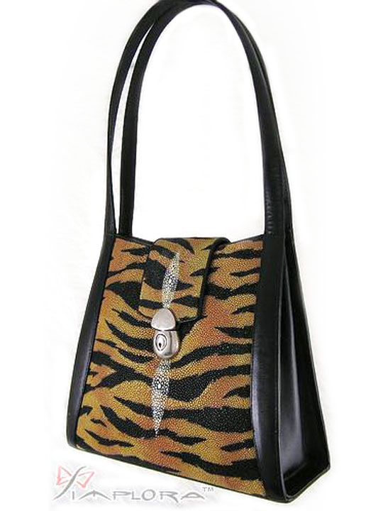 Stingray Leathers Stingray Tiger Art Deluxe Shoulder Bag