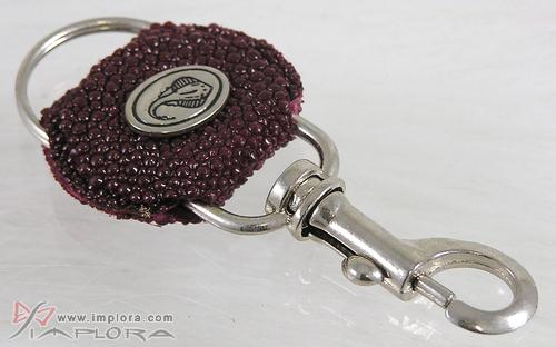 Leather Burgundy Stingray Keyholder