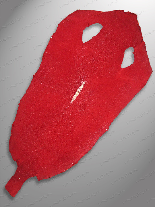 Free Shipping on Implora Bright Red Stingray Leather